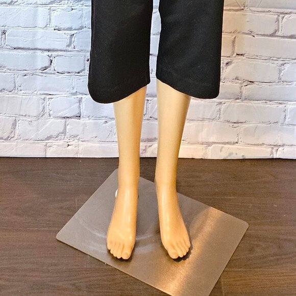 KIM ROGERS, cotton cropped black capri pants - Picture 6 of 13